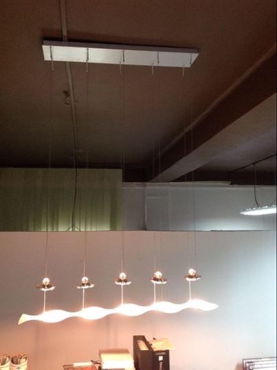 lampa wisząca szklana duża nad stół