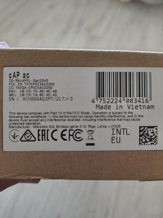 Mikrotik Cap Ac RBCAPGI-5acD2nD
