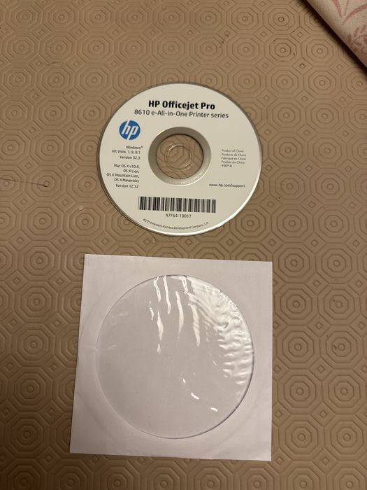Cd instalacao de impressora e controlador ho officejet pro serie 8610