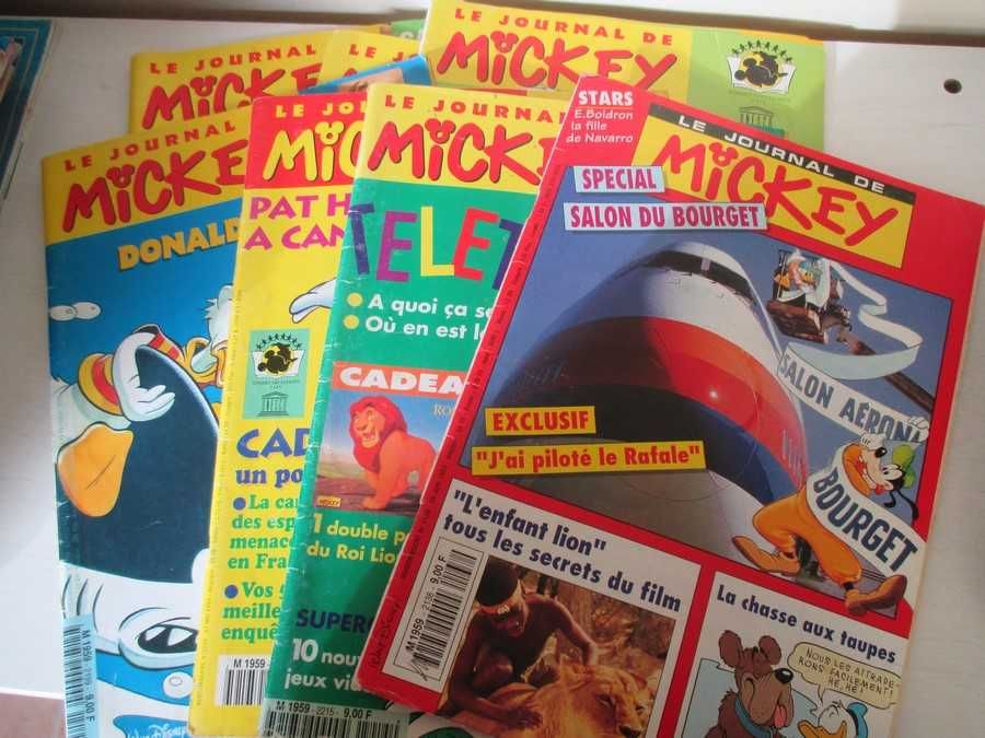 7 Revistas Francesas Le Journal de Mickey