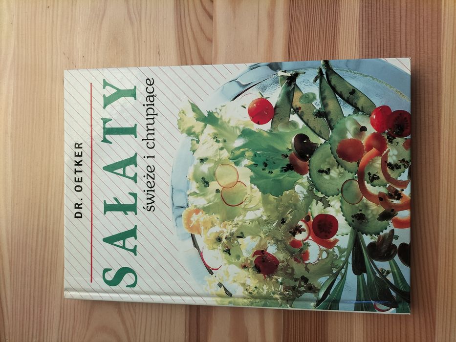 Książka Sałaty świeże i chrupiące - dr oetker Świat Książki 1995 r.