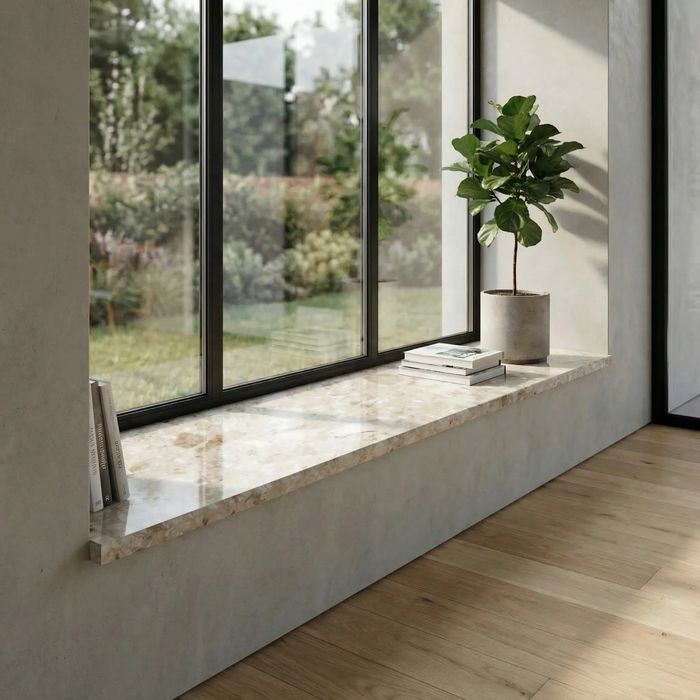 Parapet aglomarmur Botticino 4cm/ 4 sztuki