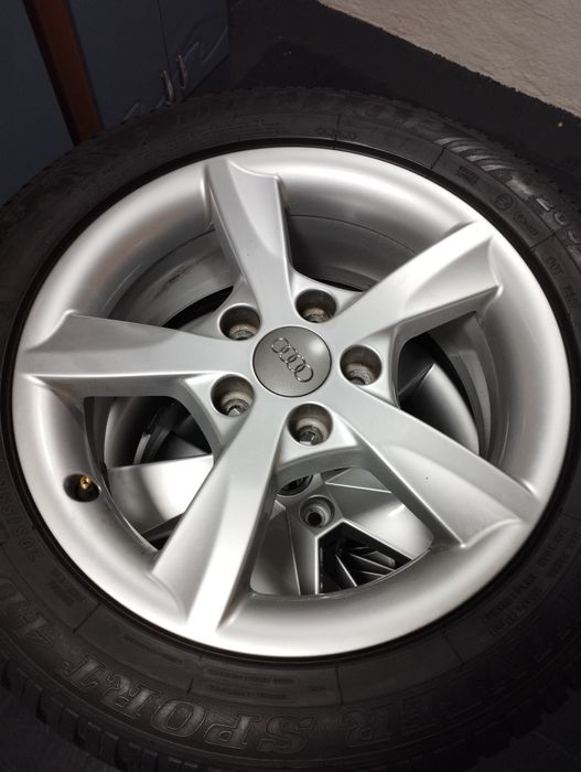 Оригінальні легкосплавні диски Ауді 5*112 з зимовими шинами 205/55/16