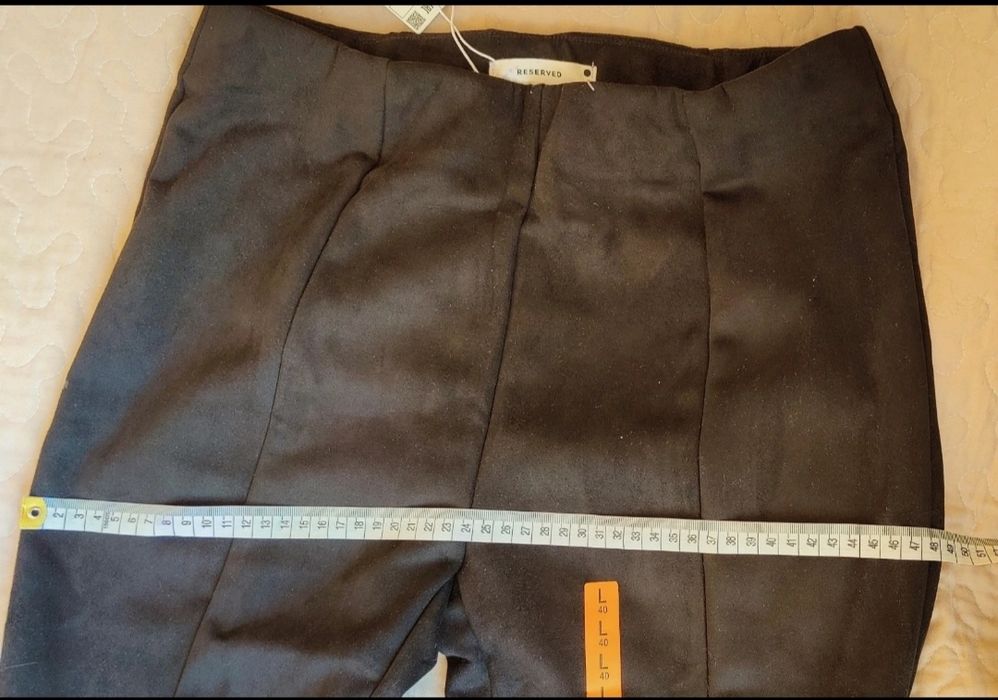 Damskie welurowe spodnie rozmiar L