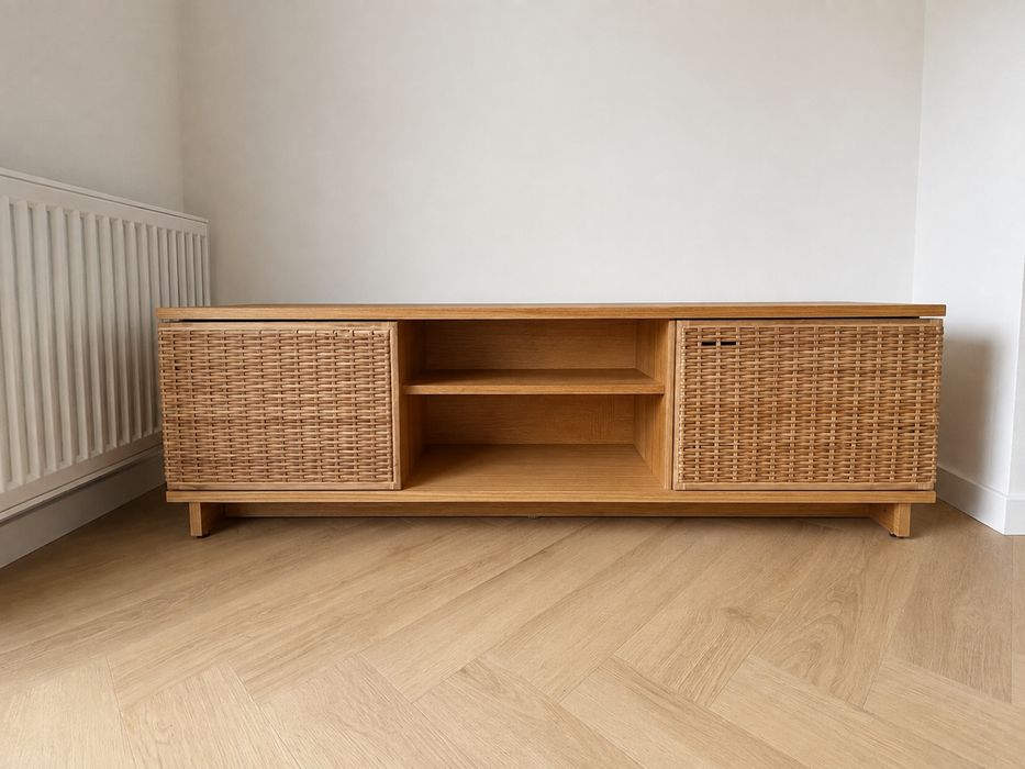 Ikea szafka RYV drewno ratan FRYKSAS