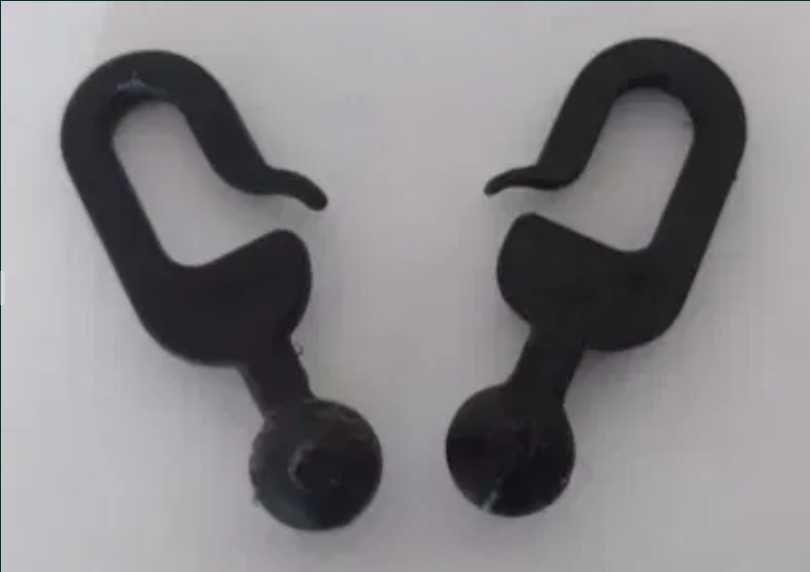 Haki haczyki z kulką do moskitier, zasłon (werandy, altany) 10szt.