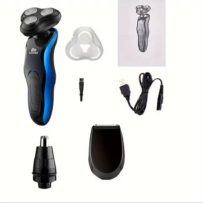 Golarka do brody 3 w 1 elektryczna maszynka do golenia męska
