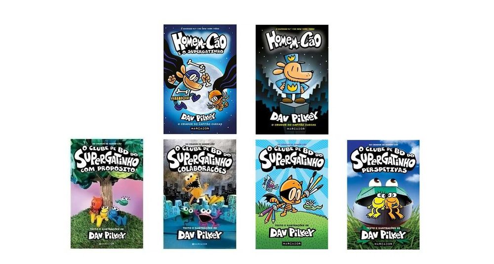 Dav Pilkey: O Clube de BD do Supergatinho/ Homem Cão - Desde 7€