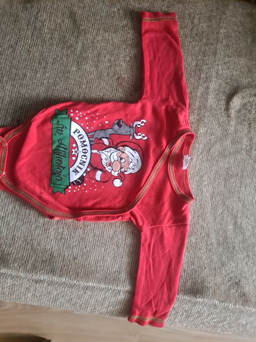 Świąteczne body pomocnik sw.mikołaja