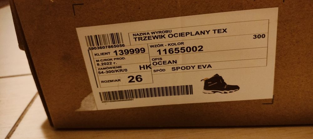 Trzewiki ocieplane BARTEK buty zimowe, śniegowce