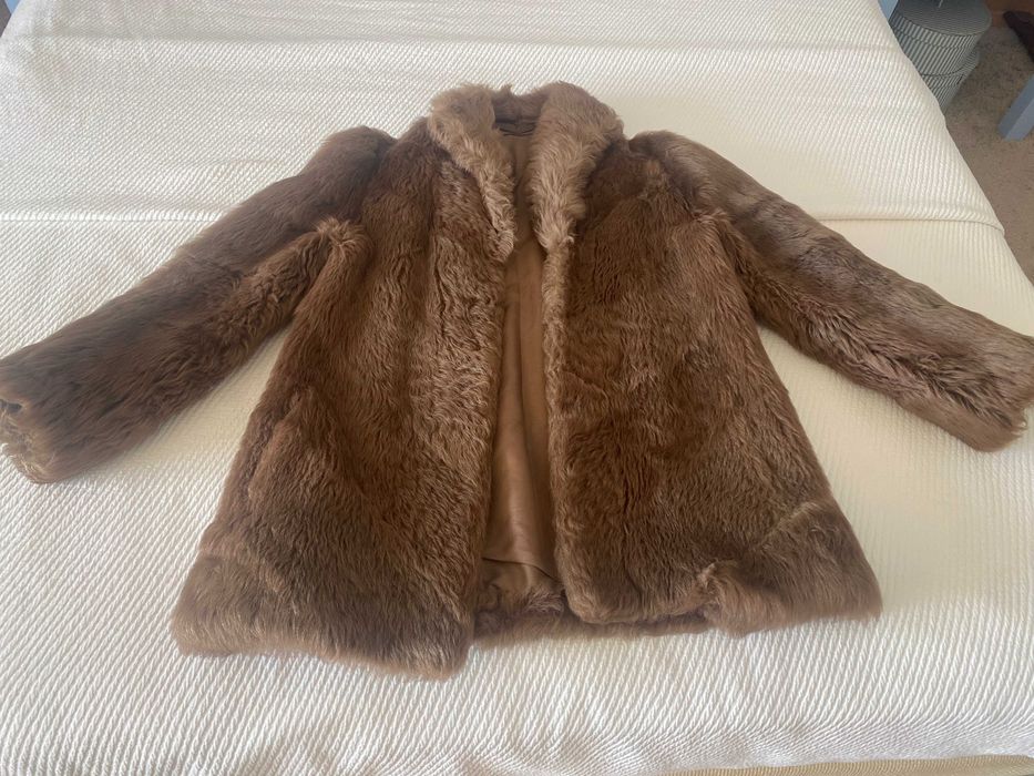 Casaco Pele Raposa curto, vintage em excelente estado !