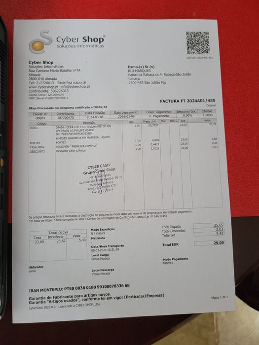 Vendo portátil Acer Aspire 1680 a funcionar normalmente