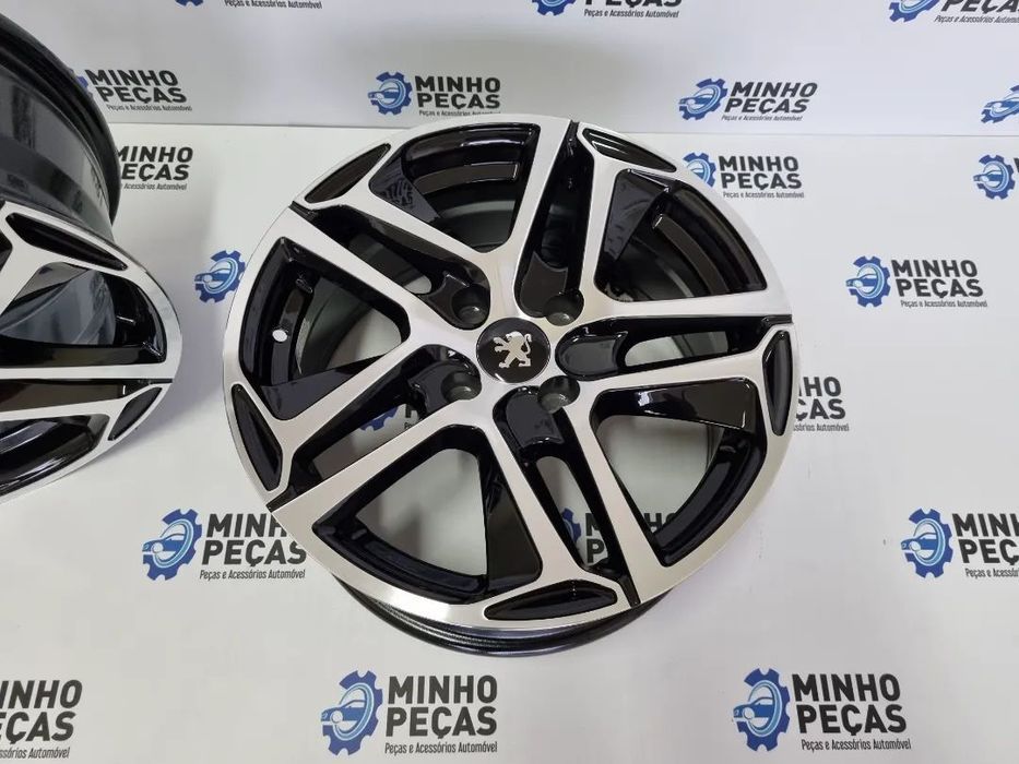 Jantes Peugeot 308 em 16 (4x108) Preto Polido