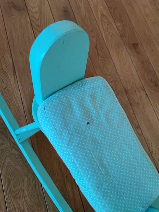 Konik na biegunach drewniany