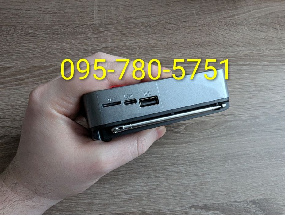 Колонка Bluetooth, радіо FM, флешка, micro SD, диктофон, плеєр, ліхтар