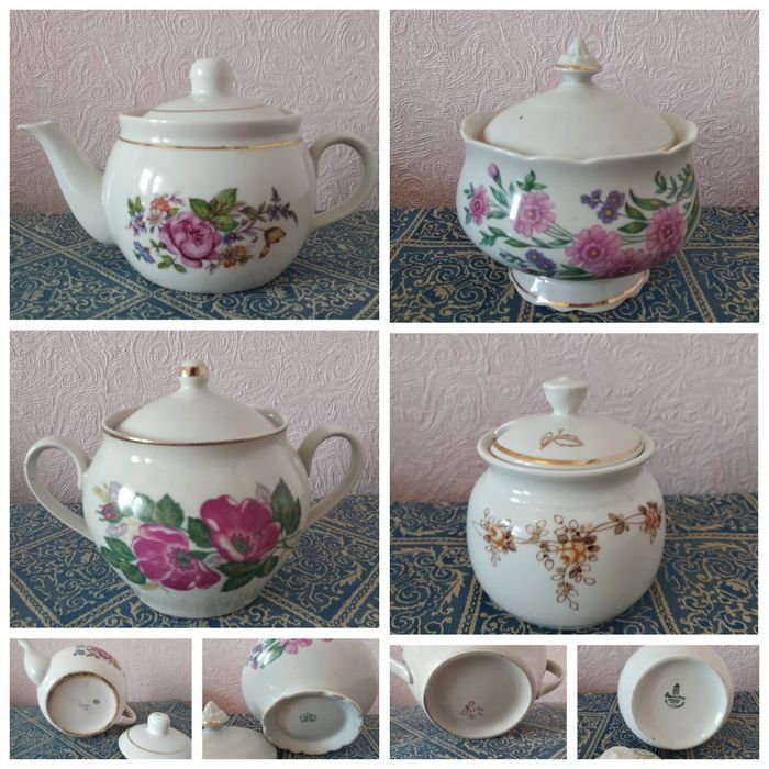 Продам винтажные сахарницы, чайники, молочники