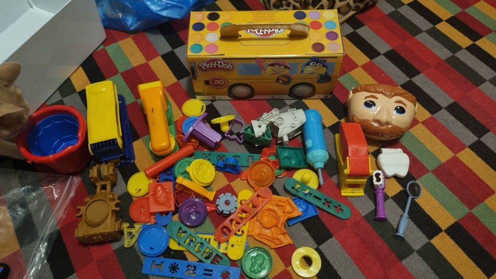 Plasticina play doh e acessorios