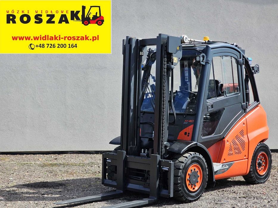 Wózek widłowy Linde H40T-02 LPG 2018r. Kabina pełna