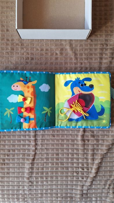 фетрова м'яка текстильна розвиваюча книжка bambini