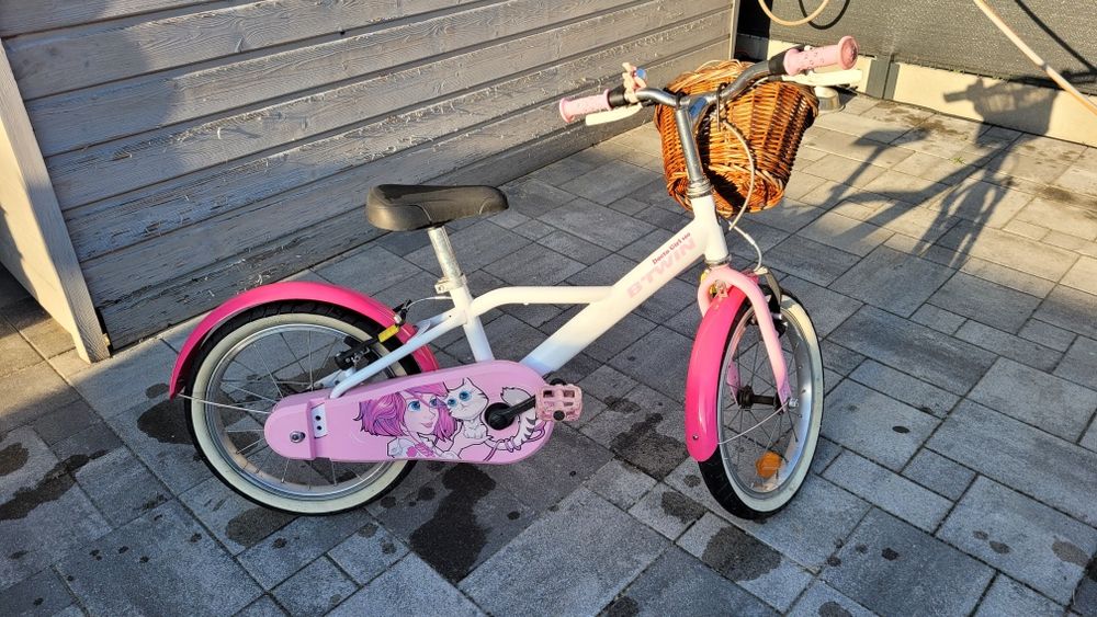 Sprzedam rowerek dziewczęcy B-twin Docto girl  500, koła 16 cali