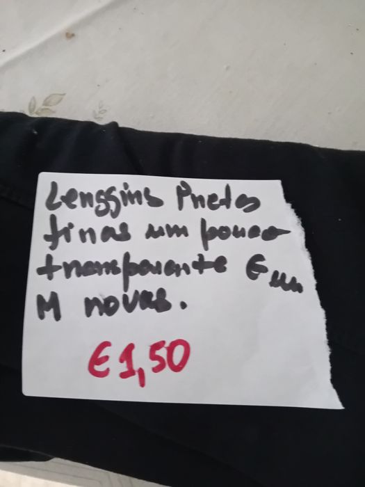 Lenggins preto finas