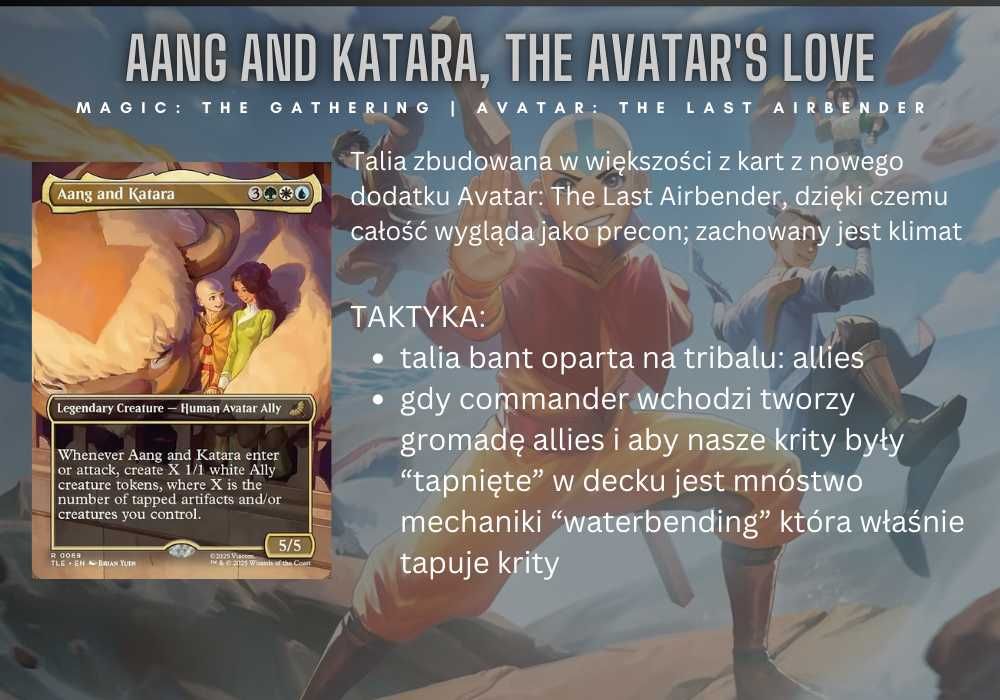 Magic the Gathering Commander | Avatar, Aang and Katara, waterbending