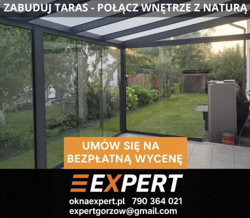 Zabudowa Tarasu , ogród zimowy , pergola , zadaszenie , ogród szklany