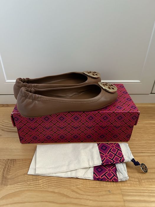 Baleriny Tory Burch skórzane