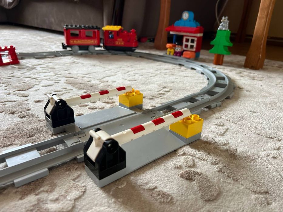 Лего дупло Паровоз  Lego Duplo поїзд на паровій тязі