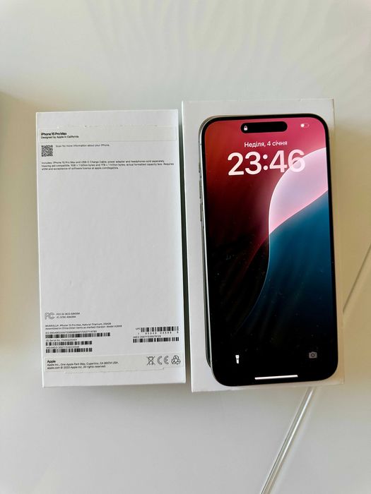 iPhone 15 Pro Max 256 GB | Natural Titanium | Ідеальний стан