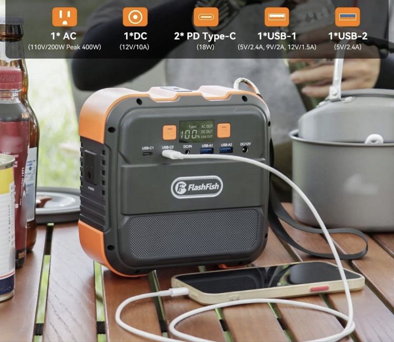 Power bank Przenośny generator Flashfish A101 26400 mAh 120W 98Wh