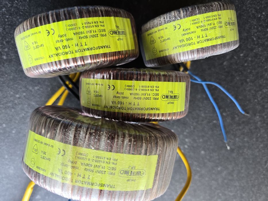 Toroidalny transformator 400VA, 100VA i 160VA - 2szt.