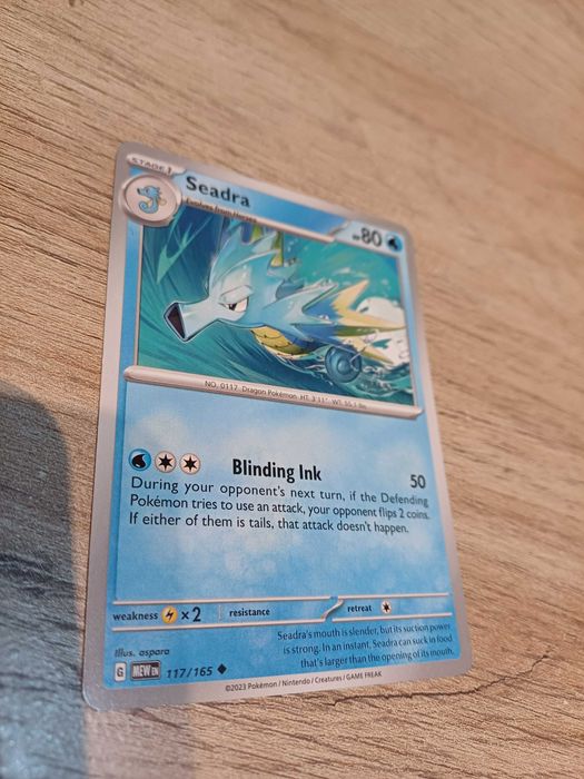 Carta Pokémon Seadra #117