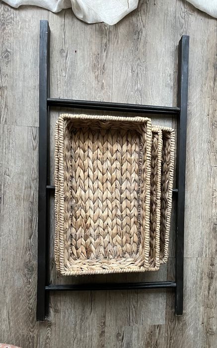 Półka Drewno Trawa Morska Stojak