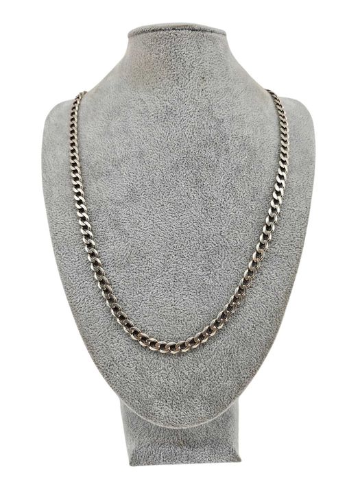 SREBRNY solidny męski  ŁAŃCUSZEK PANCERKA 23,95G 925