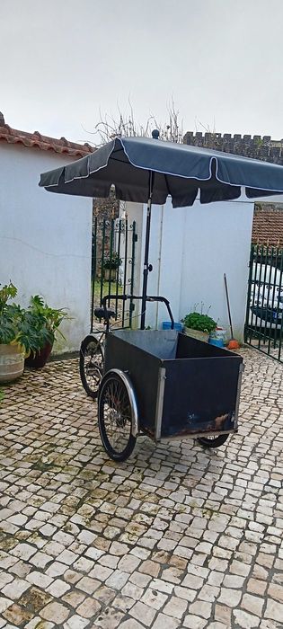 Street food bicicleta venda ambulante