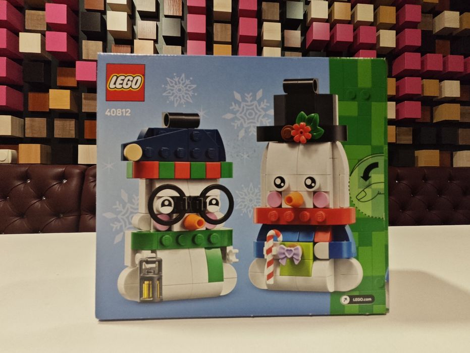 Конструктор LEGO 40812 Прикраси зі сніговиком (168 Деталей)