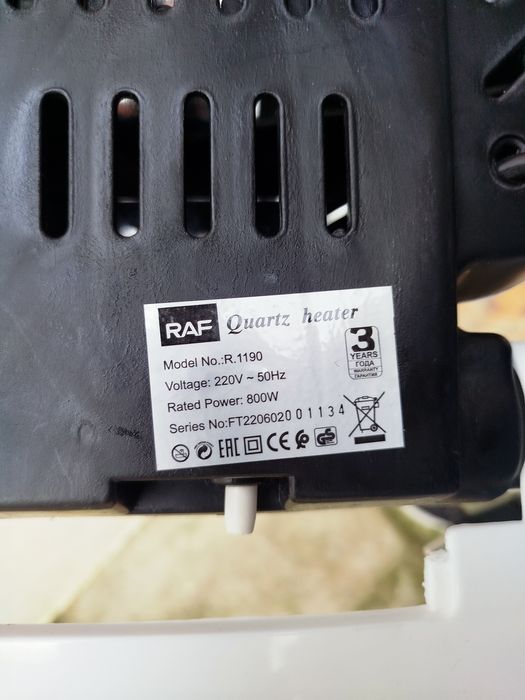 Aquecedor elétrico 800w