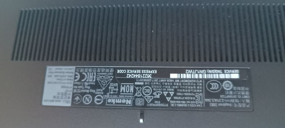 Laptop dell czarny