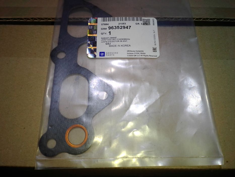 Прокладка впускного коллектора Daewoo Nexia 1.5 16v a15mf (GM-96352947