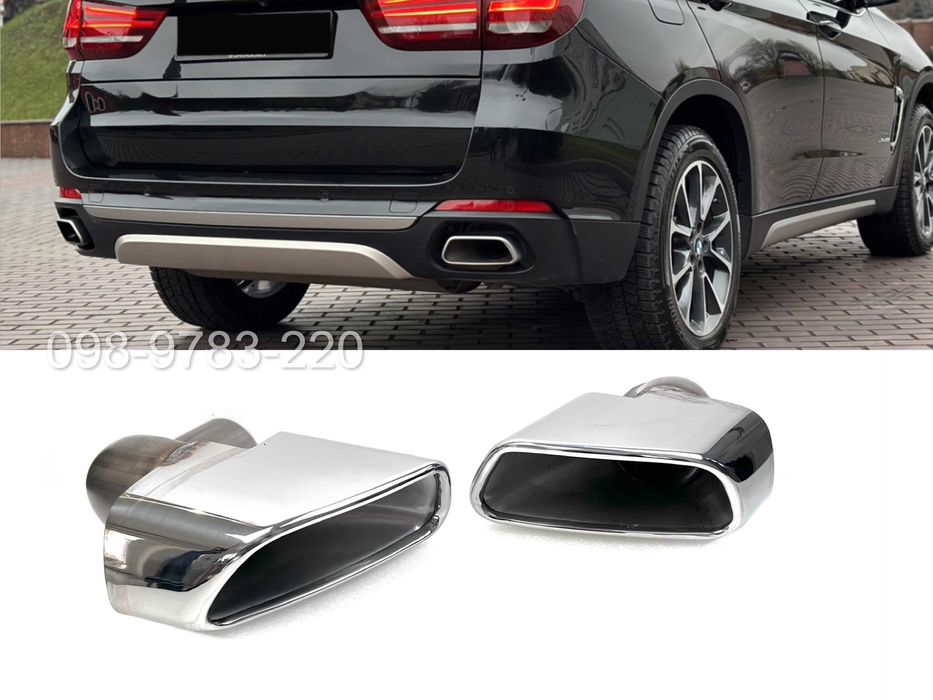 Насадки BMW X5 F15 X6 F16 M Paket на выхлоп бмв х5 х6 ф15 ф16 13-18