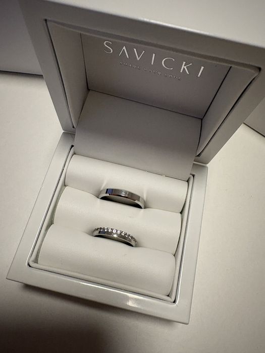 Nowe obrączki Savicki kolekcja Dream, białe złoto