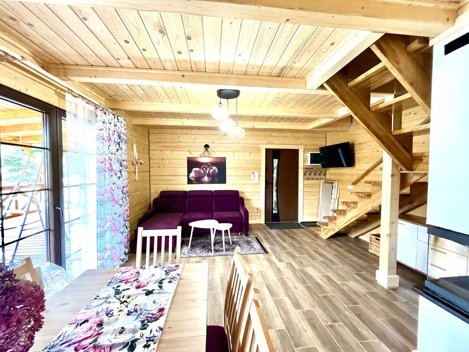 Domki Złote Runo Zalew Siemianówka Podlasie , bania i sauna.