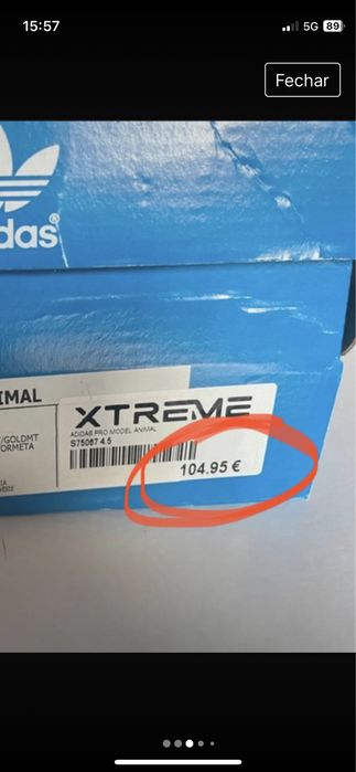 Sapatinhas botim T:37,5 unisexo “ ADIDAS “ (Pro model Animal)  37,5