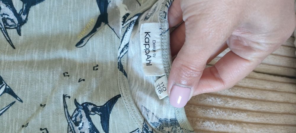 Kappahl bezrękawnik bokserka tshirt koszulka 110 116