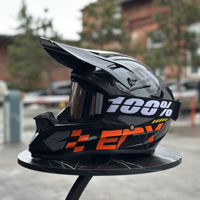 + Подарунок! Ендуро Шолом EDX / мотошолом / мотошлем кроссовый