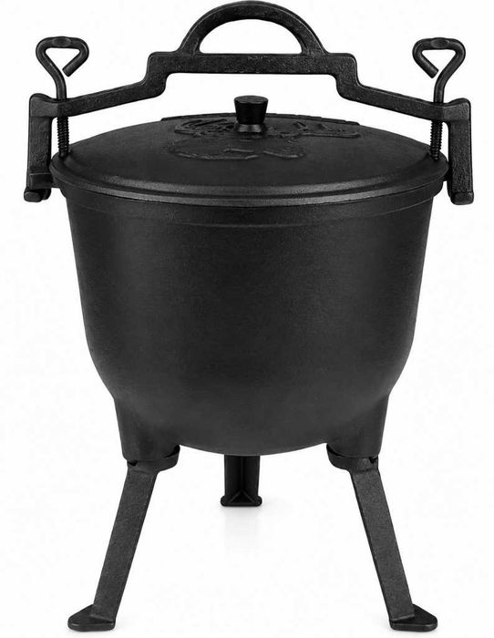 Kociołek żeliwny myśliwski 5L nowy grill
