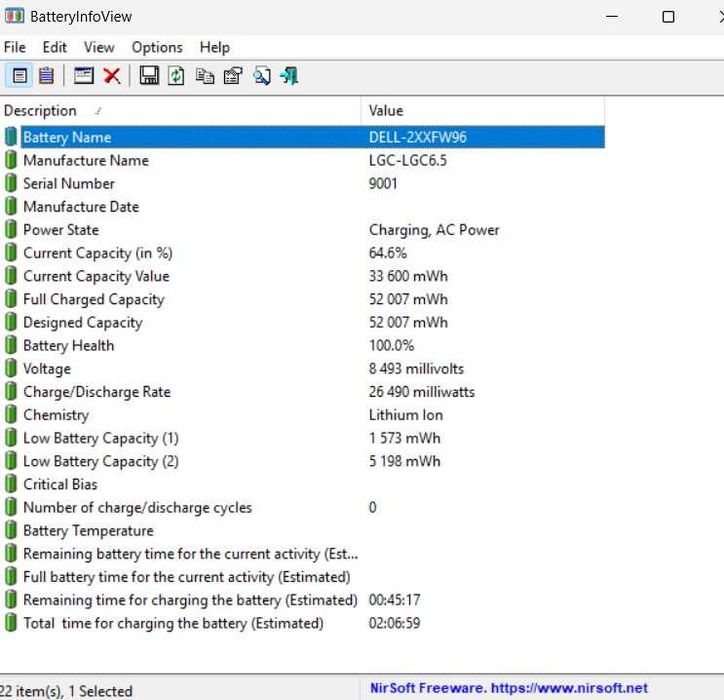 Zamiennik baterii Dell 722KK