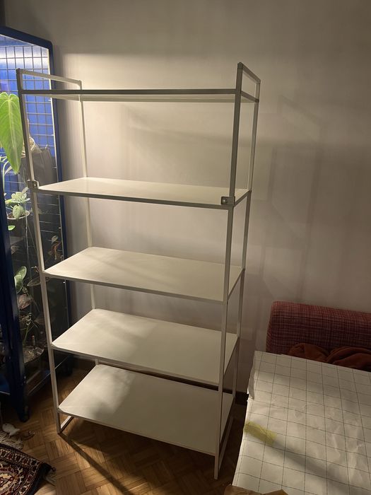 Regał biały metal Ikea Jonaxel