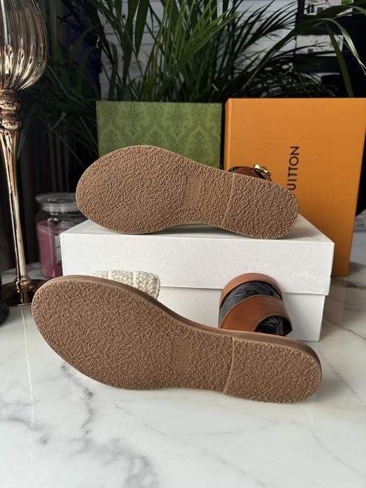 Sandały Celine brown leather